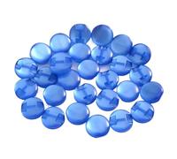 ZONSHJDKR Botones para Ropa 50 Botones de Resina Transparente 12 mm for Coser, álbumes Recortes, Accesorios Bricolaje, Color Rojo(Dark Blue)