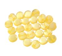 ZONSHJDKR Botones para Ropa 50 Botones de Resina Transparente 12 mm for Coser, álbumes Recortes, Accesorios Bricolaje, Color Rojo(Yellow)