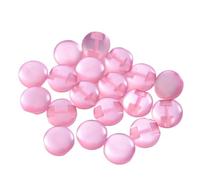 ZONSHJDKR Botones para Ropa 50 Botones de Resina Transparente 12 mm for Coser, álbumes Recortes, Accesorios Bricolaje, Color Rojo(Pink)