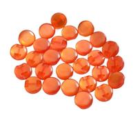 ZONSHJDKR Botones para Ropa 50 Botones de Resina Transparente 12 mm for Coser, álbumes Recortes, Accesorios Bricolaje, Color Rojo(Orange)