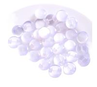 ZONSHJDKR Botones para Ropa 50 Botones de Resina Transparente 12 mm for Coser, álbumes Recortes, Accesorios Bricolaje, Color Rojo(White)