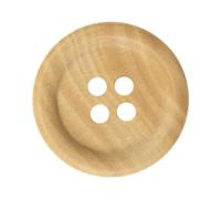 ZONSHJDKR Botones para Ropa Botón de Madera Maciza álamo 11,5 mm a 30, for suéter, algodón y Lino, for Manualidades (Blanco, mm)(23mm (10pcs))