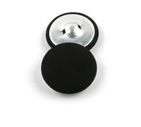 ZONSHJDKR Botones para Ropa Kit de Costura 20 Botones Tela 15 mm a 30 con vástago Metal for Manualidades, Ideal for Vestidos Negros(23MM 20pcs)