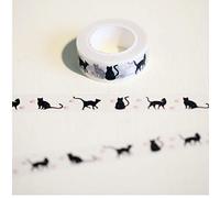 Zonster 1.5cm * 10 Metros de Todos los Santos Gato Washi Tape la decoración de DIY Scrapbooking Planificador Cinta Adhesiva Cinta Adhesiva de Kawaii Papelería