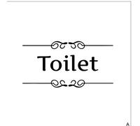 Zonster Etiqueta de la Pared de la Vendimia de ba?o WC decoración de la Puerta del Vinilo de la Transferencia de la decoración de la Vendimia Cita Pared del Arte