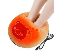 ZONSUSE Calentador Pies Oso, Calentador de Pies USB, Alimentación de 5V 2A, Calor Constante 45 °C, Calientapies para Hogar, Dormitorio o lOficina, Regalo de Invierno para Mujeres y Niños (Oso)