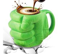 ZONSUSE Taza Puño de Superhéroe, Taza de Café Grande de Cerámica, Taza de Té con Interesante Diseño 3D, Regalo Original para Dans y Coleccionistas, Cumpleaños, Día del Padre, 700ml