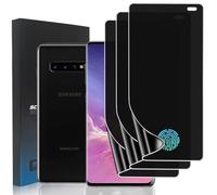 zonyee 3 Piezas Protector de Pantalla Privacidad para Samsung Galaxy S10 Plus, Anti Espía Película Protectora Hidrogel de TPU Flexible [Sin Cristal] [Compatible con Sensor de Huellas Dactilares]
