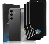 zonyee 3 Piezas Protector de Pantalla Privacidad para Samsung Galaxy S24, Anti Espía Película Protectora Hidrogel de TPU Flexible [Sin Cristal] [Compatible con Sensor de Huellas Dactilares]