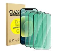 zonyee Protector de Pantalla para iPhone 12 6.1", 3 Piezas Anti Luz Azul Cristal Vidrio Templado Película para iPhone 12 [Protección Ocular de Luz Verde], 9H Dureza, Anti-Arañazos