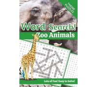 Zoo Animal Word Search Puzzle Book: Word Searches with Easy to Read Print about Zoo, Zoo Animals, Wildlife and more |6x9 inches,110 pages|50+ puzzles Gift for Vacation, Holidays