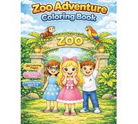 Zoo Animals Coloring Book for Kids: Cute and Fun Animal Coloring Pages for Toddlers and Preschool Ages 3-8