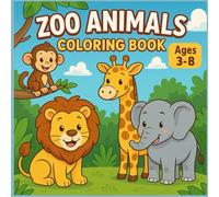 Zoo Animals Kids Coloring Book: Easy & Bold fun designs for kids!