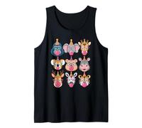 Zoo Animals Wildlife Safari Jungle Birthday Party Boys Girls Camiseta sin Mangas