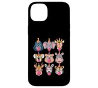 Zoo Animals Wildlife Safari Jungle Birthday Party Boys Girls Carcasa para iPhone 14 Plus