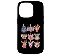 Zoo Animals Wildlife Safari Jungle Birthday Party Boys Girls Carcasa para iPhone 14 Pro