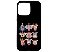 Zoo Animals Wildlife Safari Jungle Birthday Party Boys Girls Carcasa para iPhone 15 Pro MAX