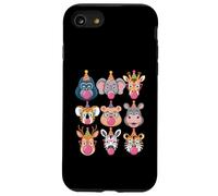Zoo Animals Wildlife Safari Jungle Birthday Party Boys Girls Carcasa para iPhone SE (2020) / 7/8
