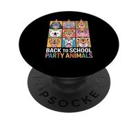 Zoo Animals Wildlife Safari Jungle Birthday Party Boys Girls PopSockets PopGrip Adhesivo