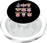 Zoo Animals Wildlife Safari Jungle Birthday Party Boys Girls PopSockets PopGrip para MagSafe