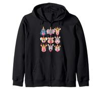 Zoo Animals Wildlife Safari Jungle Birthday Party Boys Girls Sudadera con Capucha