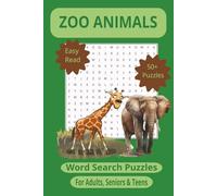 Zoo Animals Word Search Puzzle Book: For Adults, Seniors & Teens
