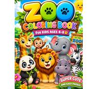 ZOO COLORING BOOK FOR KIDS AGES 4-8: Cute Animals from Around the World with Easy and Fun Coloring Pages (YONKISHINOBI Coloring Books)