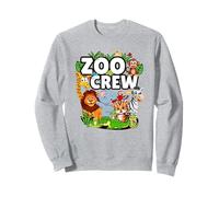 Zoo Crew Safari Fiesta Un Día En El Zoo Safari Zoo Animal Sudadera