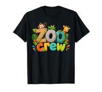 Zoo Crew Safari Jungle Animal Themed Birthday Party Kids Camiseta