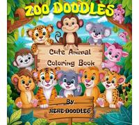 Zoo Doodles: Cute animal coloring book