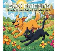 Zoo friends: Simple & Cute Animal Coloring Book