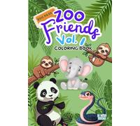 Zoo Friends Vol. 1: Easy & Fun Coloring Book for Kids Ages 3-8 - 50 Plus Large, Simple Pictures with Thick Lines for Young Ages (Kid's Coloring Books)