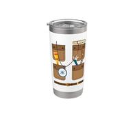 Zoo Keeper - Disfraz de Halloween para niñas y niños Vaso térmico de acero inoxidable de doble pared