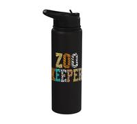 Zoo Keeper Zookeeper Wildlife Animals Safari Costume Stainless Steel Insulated Water Bottle