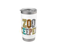 Zoo Keeper Zookeeper Wildlife Animals Safari Costume Vaso térmico de acero inoxidable de doble pared