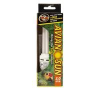 Zoo Med AS-C5E Aviansun 5.0 UVB Bird Aviary Lamp 26 W, Fluorescente Compacta en Cristal de Cuarzo