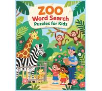 ZOO Word Search Puzzles for Kids: Fun and Easy Animal Word Search Puzzles with Big Letters for Kids Ages 6-12