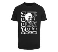 ZOO YORK Camiseta 'Funky Balling' negro / blanco XS negro / blanco