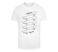 ZOO YORK Camiseta 'Skating' negro / blanco M negro / blanco