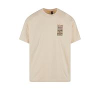 ZOO YORK Camiseta 'ZM241-052-1' beige / azul / pueblo / rojo neón XXL beige / azul / pueblo / rojo neón
