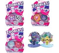 Zoobles Spin Master Happitat Opposite Obsessed Starlight Llama & Sunshine Elephant (2-Pack)