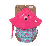 Zoocchini maillot/sombrero, diseño de flamenco, L (12-24 meses)