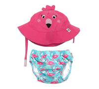 Zoocchini maillot/sombrero, diseño de flamenco, L (12-24 meses)
