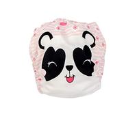 Zoocchini Pañal de tela reutilizable para bebés y niños pequeños con 2 inserciones (ajustable de 3,2 a 15,8 kg) - Pippa el Panda