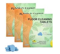 zoocco 12pcs Floor Cleaning Tablets, Lemon Scent Floor CleanerTablet, Quick Dry for Hardwood Tile Vinyl (36 PCS)