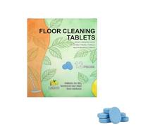 zoocco 12pcs Floor Cleaning Tablets, Lemon Scent Floor CleanerTablet, Quick Dry for Hardwood Tile Vinyl (12 PCS)