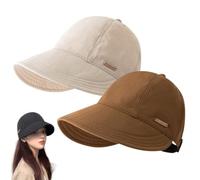 zoocco 2 PCS Wide Brim Sun Visors for Women (A1)