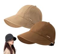 zoocco 2 PCS Wide Brim Sun Visors for Women (A2)