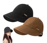zoocco 2 PCS Wide Brim Sun Visors for Women (A3)