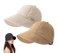 zoocco 2 PCS Wide Brim Sun Visors for Women (A8)